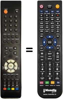 Comandament a dist&agrave;ncia equivalent COBY COB001