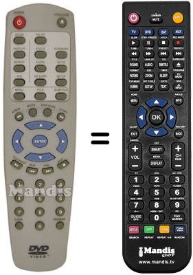 Comandament a distància equivalent REMCON496 Comandament a distància equivalent REMCON496