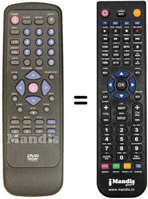 Comandament a dist&agrave;ncia equivalent REMCON1102