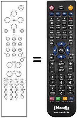 Comandament a distància equivalent RC1543-1541