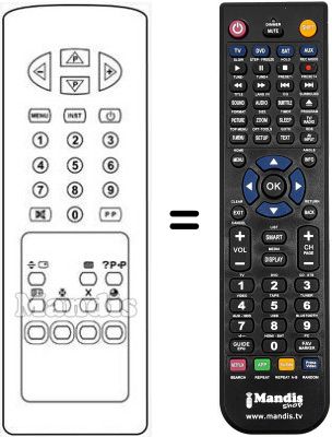 Comandament a distància equivalent RC2134