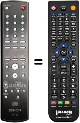 Comandament a distància equivalent Denon RC-1133