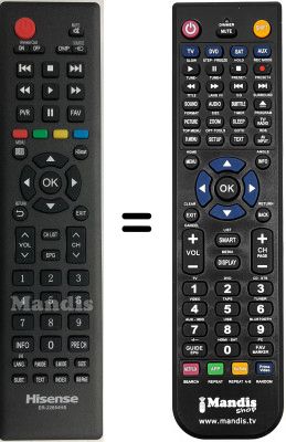 Comandament a distància equivalent Hisense LHD32K220WCEU