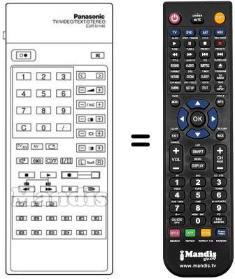 Comandament a distància equivalent Ferguson EUR51140