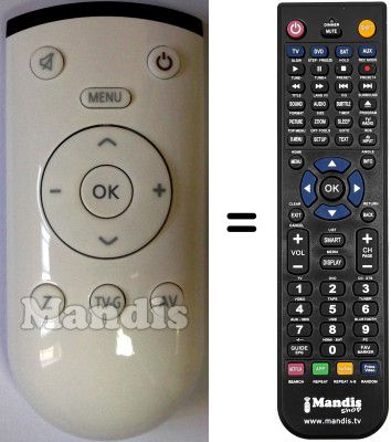 Comandament a distància equivalent Grundig 720117145400