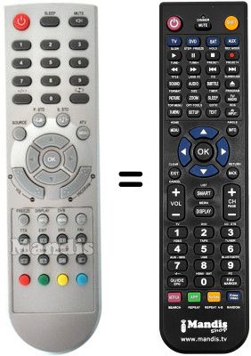 Comandament a distància equivalent NordMende 08011272