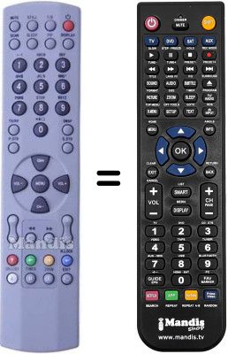 Comandament a distància equivalent Haier L37V6-A8