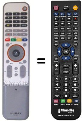 Comandament a distància equivalent RC539