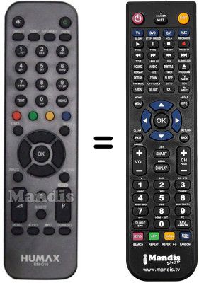 Comandament a distància equivalent Humax RM-G10