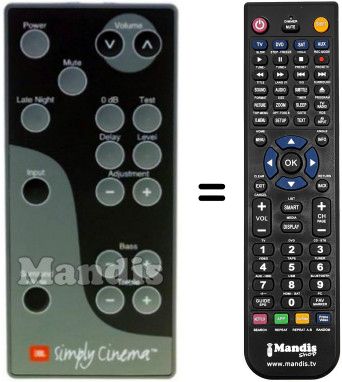 Comandament a dist&agrave;ncia equivalent JBL ESC340