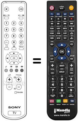 Comandament a distància equivalent Sony REMCON003