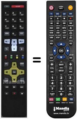 Comandament a dist&agrave;ncia equivalent RC671