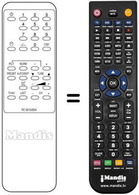 Comandament a distància equivalent REMCON352
