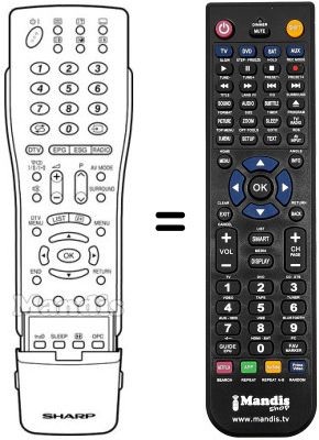 Comandament a distància equivalent REMCON1188