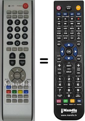 Comandament a dist&agrave;ncia equivalent ELECTRA LCD 4230