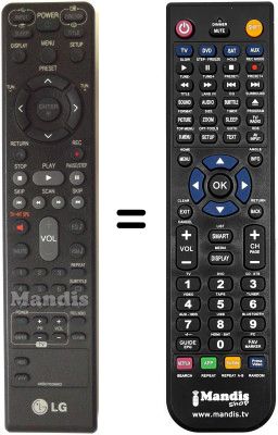Comandament a distància equivalent LG HT903TA