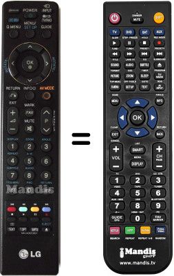 Comandament a distància equivalent LG 32LG4000-ZA