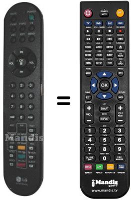 Comandament a distància equivalent LG 6710T00003L
