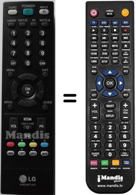 Comandament a distància equivalent LG M2362D-PZL