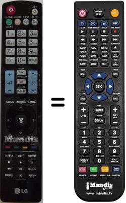 Comandament a distància equivalent LG AKB72914029