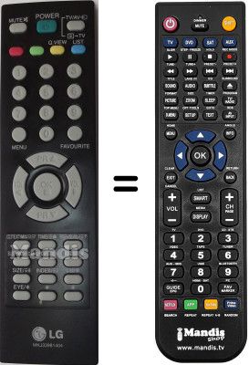 Comandament a dist&agrave;ncia equivalent LG MKJ33981404