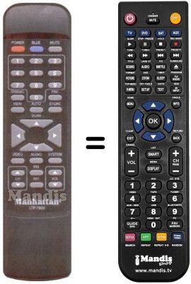 Comandament a distància equivalent LTP 7600