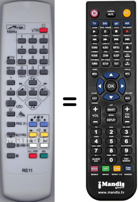 Comandament a distància equivalent Metz 82TE97100HT