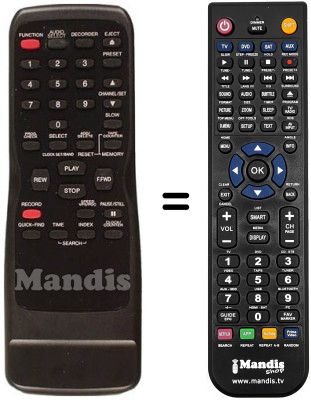 Comandament a dist&agrave;ncia equivalent Funai 21A-600A