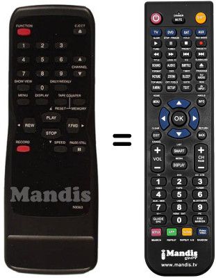 Comandament a dist&agrave;ncia equivalent Funai 19A-214