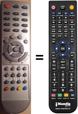 Comandament a distància equivalent NordMende HOFO7J026GPD5