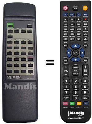 Comandament a distància equivalent RC330S