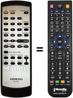 Comandament a distància equivalent RC-547C