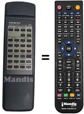 Comandament a distància equivalent RC286S