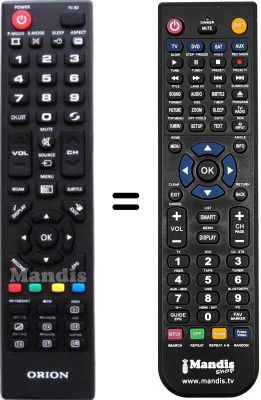 Comandament a distància equivalent Orion ORI001