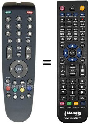 Comandament a dist&agrave;ncia equivalent REMCON329