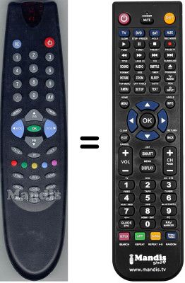 Comandament a dist&agrave;ncia equivalent Funai 14.1