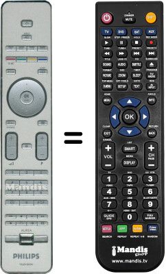 Comandament a distància equivalent Philips 42PFL9900D / 10