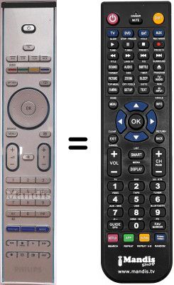 Comandament a distància equivalent Philips 32PF9541 / 10