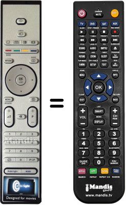 Comandament a distància equivalent Philips 32PFL7613D / 12