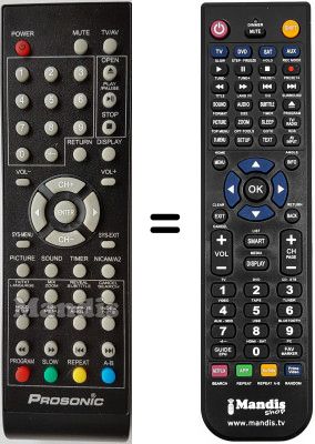 Comandament a distància equivalent Denver TFD2620