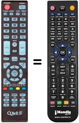 Comandament a dist&agrave;ncia equivalent Q.BELL LE32T1239E