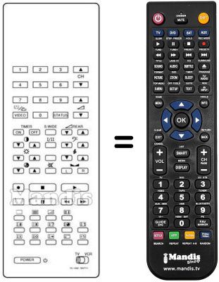 Comandament a distància equivalent Grundig RC1028E