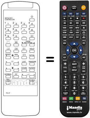 Comandament a distància equivalent RC37
