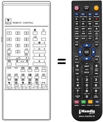 Comandament a distància equivalent RC5373
