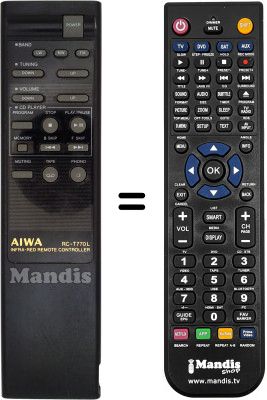 Comandament a distància equivalent RC-T770L