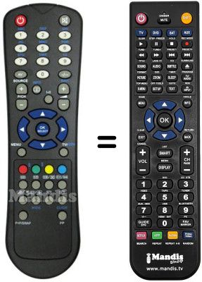 Comandament a dist&agrave;ncia equivalent RC1055