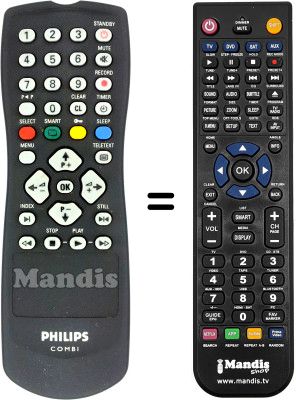 Comandament a distància equivalent RC1123333 / 01