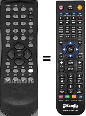 Comandament a distància equivalent RC1123702 / 00