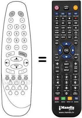 Comandament a dist&agrave;ncia equivalent RC1530