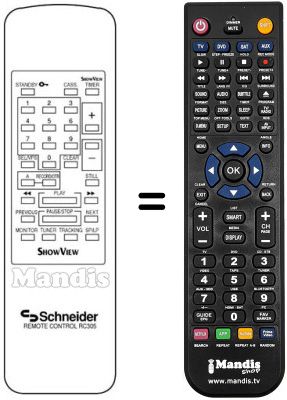 Comandament a distància equivalent RC305